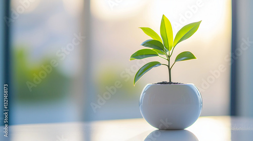 Abstract Business Concept Artwork: Emphasizing Simplicity and Clarity in Contemporary Strategy Illustration photo