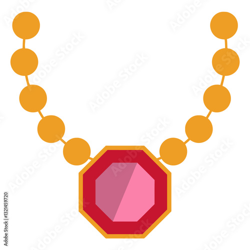 Elegant Ruby Necklace: A delicately crafted gold necklace featuring a vibrant ruby pendant, symbolizing luxury and timeless elegance.
