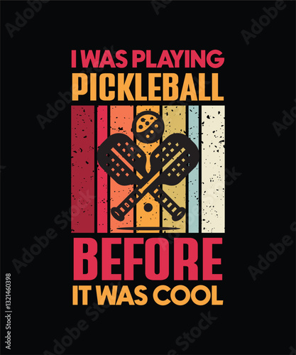 Pickleball Vintage t-shirt design graphic download now pickleball shirt design