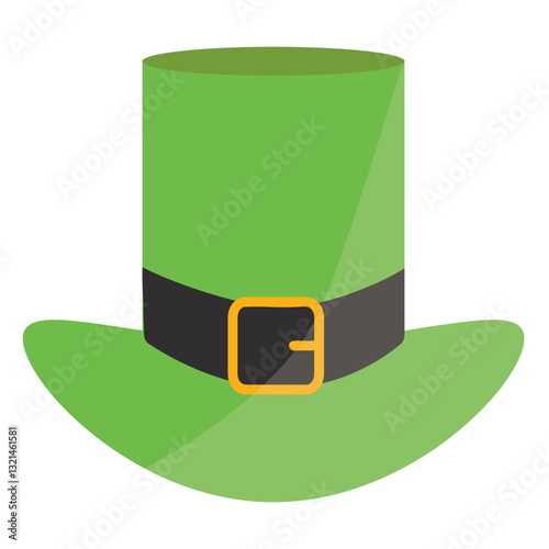 Shamrock Charm: A vibrant green leprechaun hat, the quintessential symbol of St. Patrick's Day, ready to bring a touch of Irish luck and festive spirit.