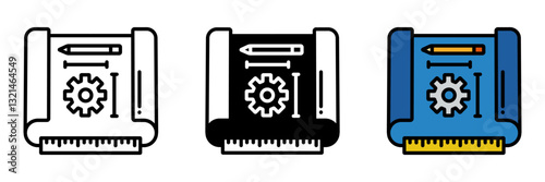 Blueprint is a technical drawing detailing design plans, measurements, and specifications for engineering, architecture, or manufacturing projects.