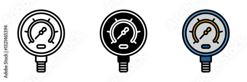 Pressure Gauge is a measuring device displaying fluid or gas pressure levels in industrial, automotive, and HVAC systems.