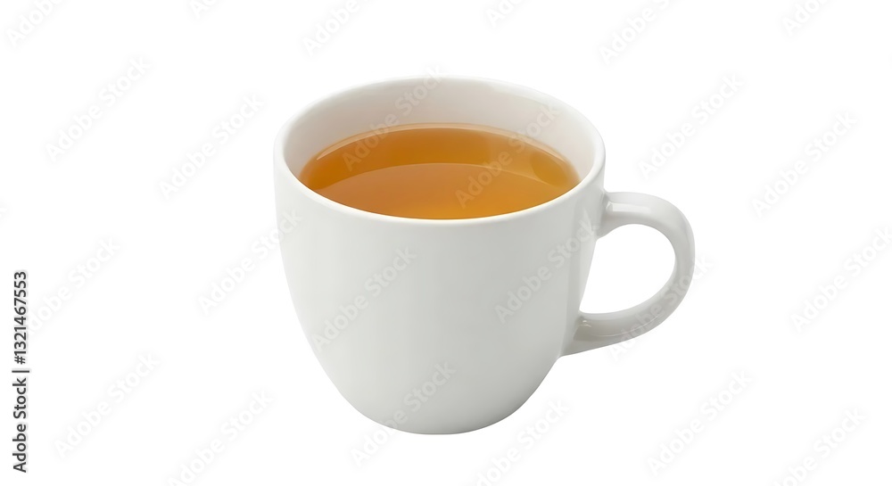 Cup of Herbal Tea Isolated on White Background Cup of Herbal Tea Isolated on White Background
