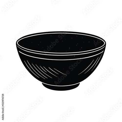 A bowl  full of empty  vector illustration