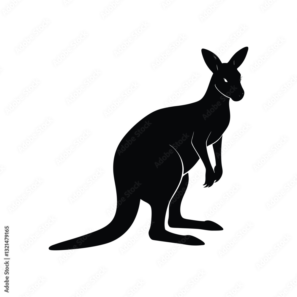 Beautiful kangaroo vector art illustration Beautiful kangaroo vector art illustration