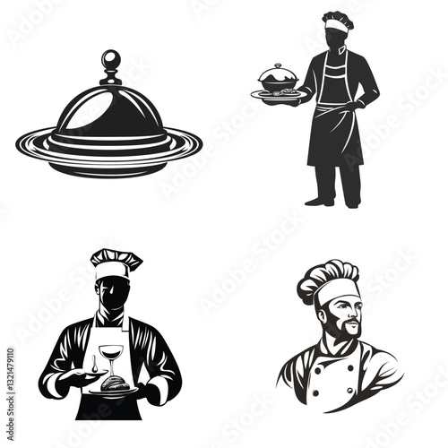 waiter with tray