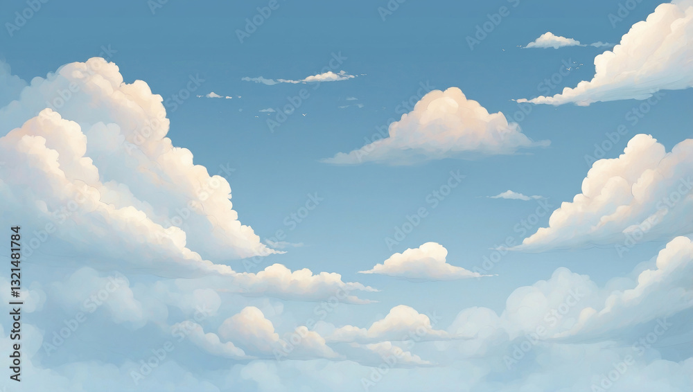 A clean and airy background. hand-drawn cloud illustrations. A clean and airy background. hand-drawn cloud illustrations.
