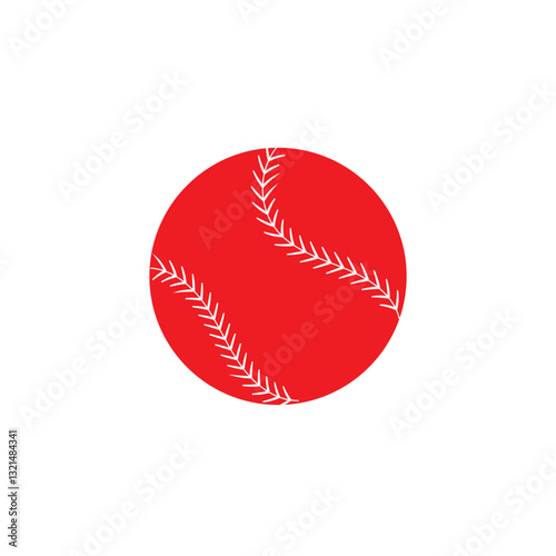 Baseball ball icon symbol. Vector illustration