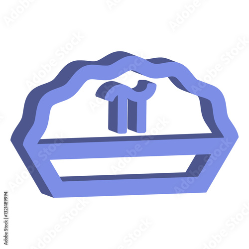 pie number pi math icon.