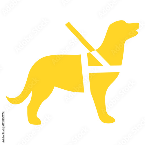 dog lead guide detailed silhouette.
