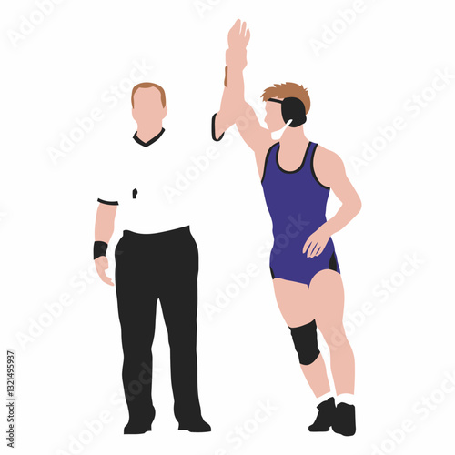  wrestler winner flat.