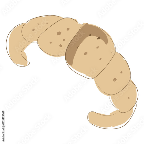  flat bakery croissant.