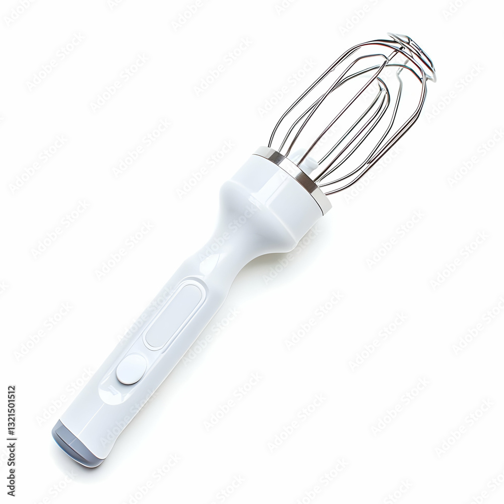 Obraz premium A modern hand mixer with a sleek design, perfect for preparing delicious baked goods and desserts.