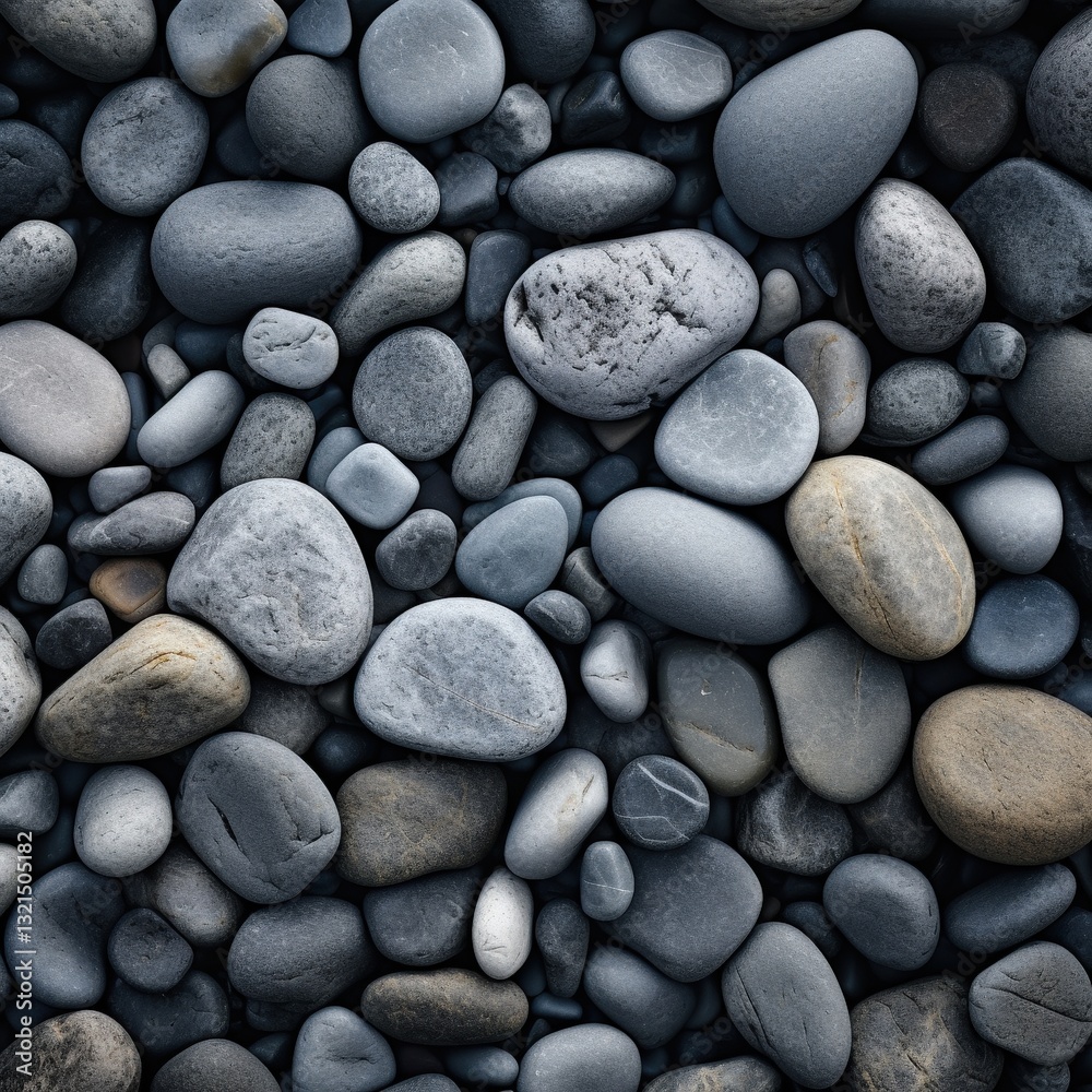 Smooth grey beach stones, close-up texture. Background natural, seamless repeat. Use website, design Smooth grey beach stones, close-up texture. Background natural, seamless repeat. Use website, design