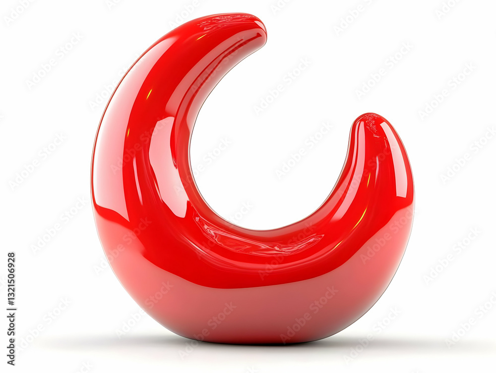 A vibrant red sculpture showcasing smooth, curved shapes that adds a modern touch to any space. A vibrant red sculpture showcasing smooth, curved shapes that adds a modern touch to any space.