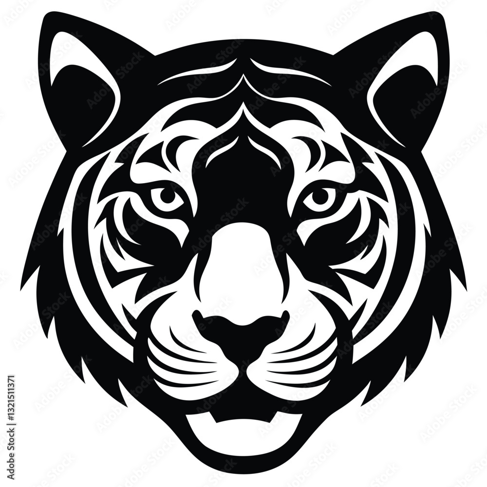 Fototapeta premium tiger head vector