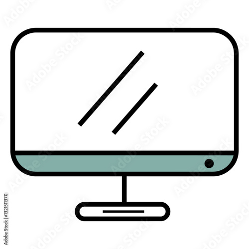 monitor icon stroke.
