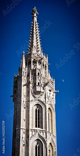 Matthias Church in the Fisherman's Bastion in Budapest