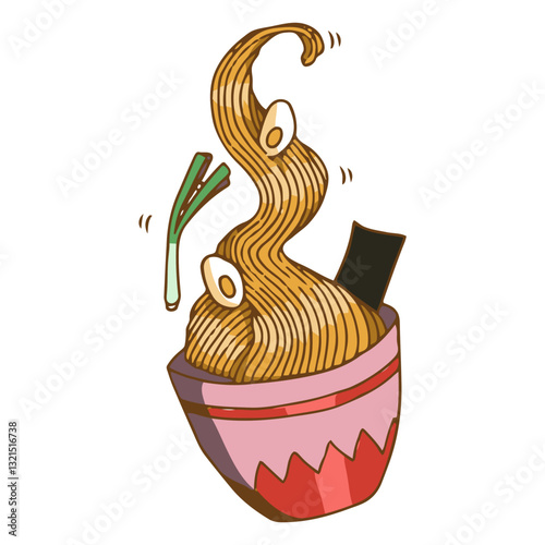 tasty asian food noodles.