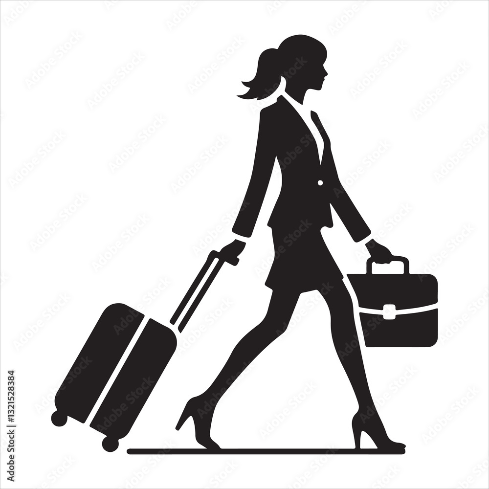 Businessman Silhouette Standing and Walking Vector icon Businessman Silhouette Standing and Walking Vector icon