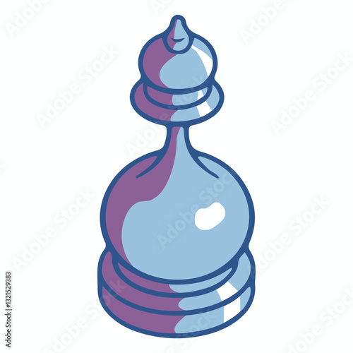 king black chess piece color illustration.