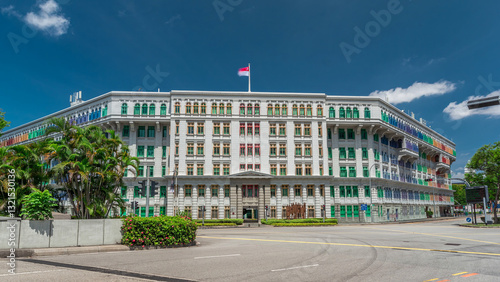 Photography Old Hill Street Police Station historic building in Singapore timelapse hyperlapse