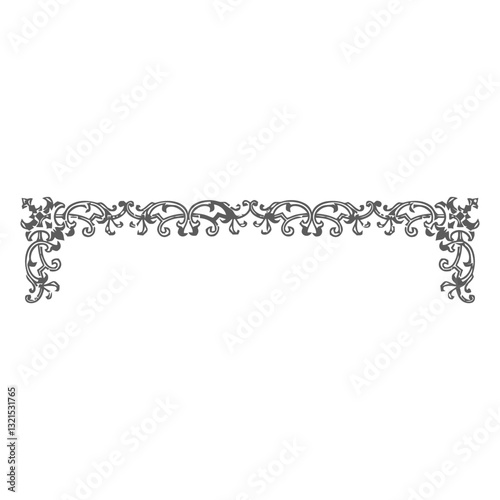 decorative classical frame top.