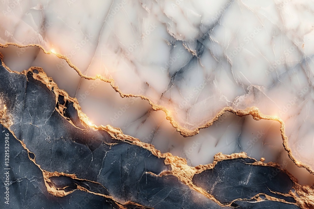 A stunning close-up of marble featuring soft white and grey hues intertwined with gold veining. The contrast of colors and textures creates a luxurious and artistic appearance. A stunning close-up of marble featuring soft white and grey hues intertwined with gold veining. The contrast of colors and textures creates a luxurious and artistic appearance.