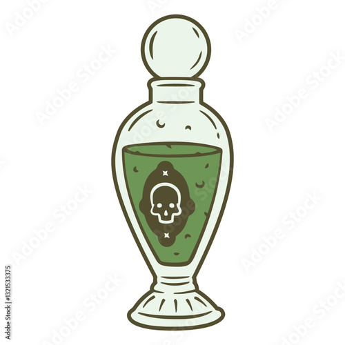 poison crustal bottle icon.