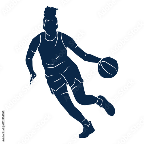 basketball player playing cut out.