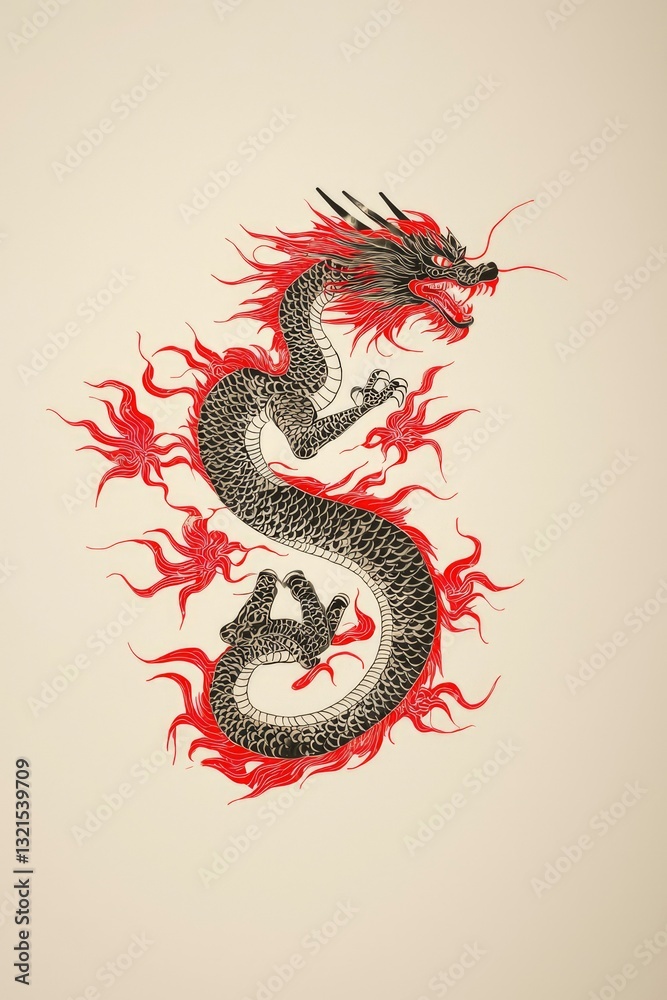 Obraz premium Majestic dragon design