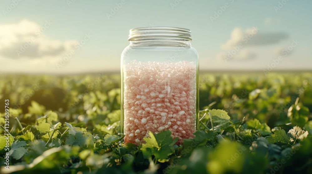 Local sourcing depicted through ingredients magically fusing into premium craft beverages : Craft Beverage Concept