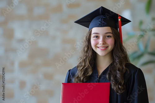 Joyful Canadian High School Graduate