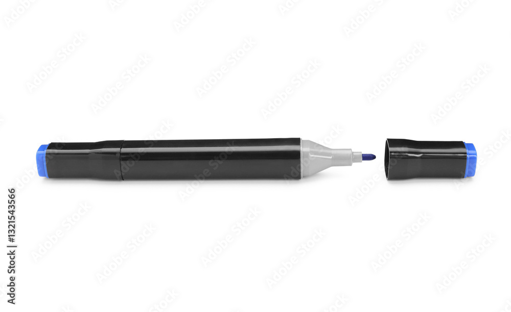 One double sided marker isolated on white One double sided marker isolated on white