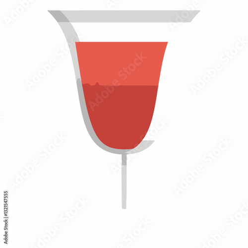 sparkling red wine glass icon.