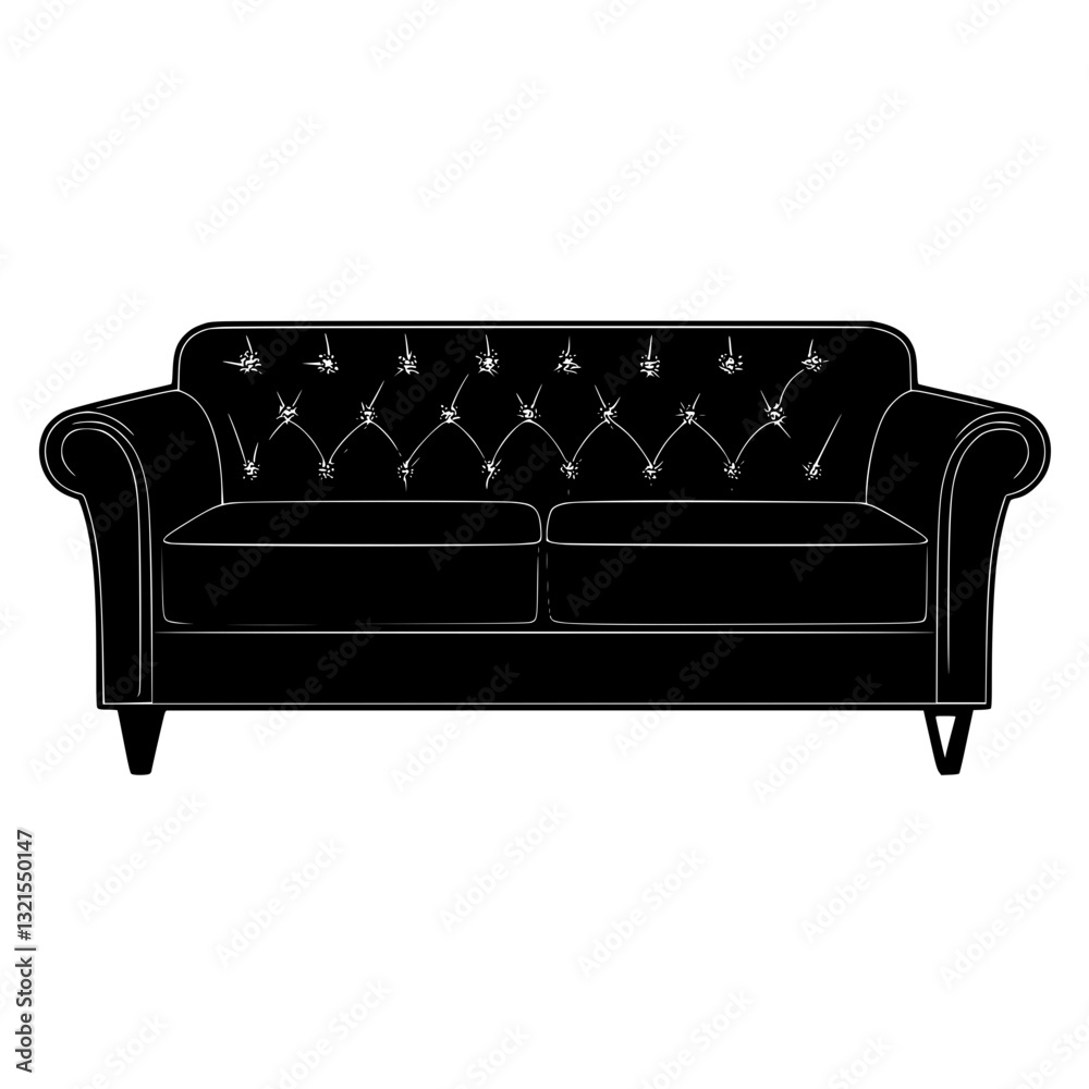 Contemporary Sofa, furniture vector art, interior design Contemporary Sofa, furniture vector art, interior design