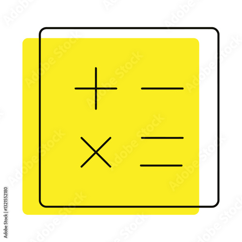 calculator numbers offset icon.