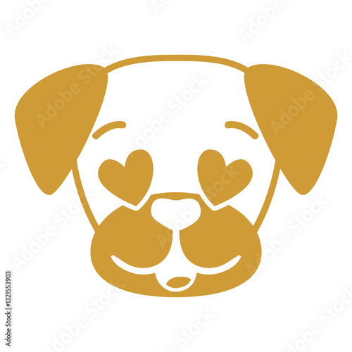 dog enamoured head muzzle flat.
