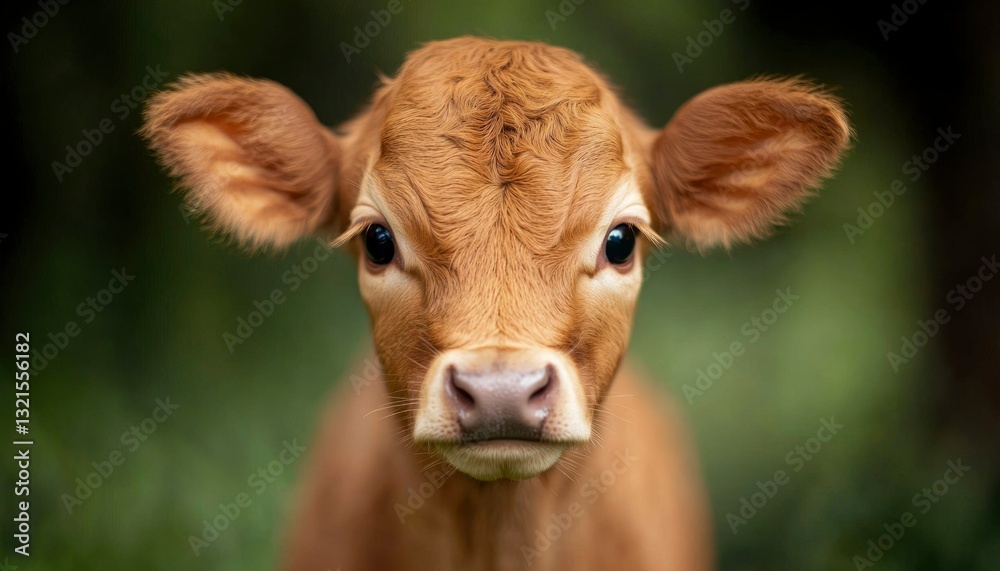 Calf portrait in nature Calf portrait in nature
