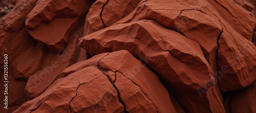 A dark-hued rock texture featuring prominent cracks