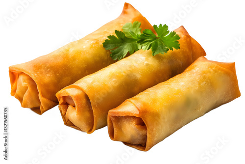 Crispy Golden Spring Rolls