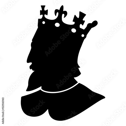 king profile cut out.
