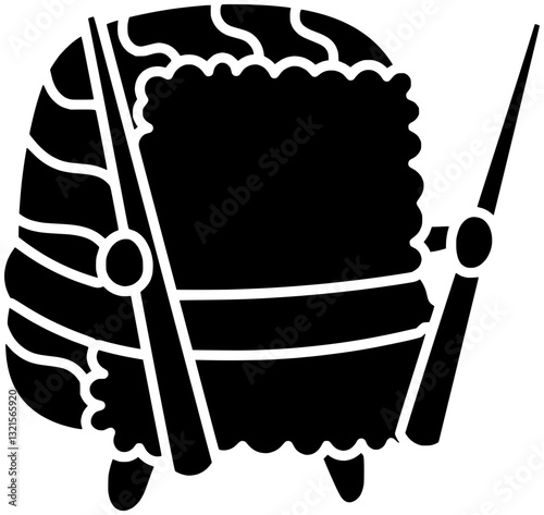 salmon illustration seafood silhouette fish logo food icon restaurant outline sushi japanese seaweed rice traditional japan asian gourmet nori shape chopsticks vector graphic background
