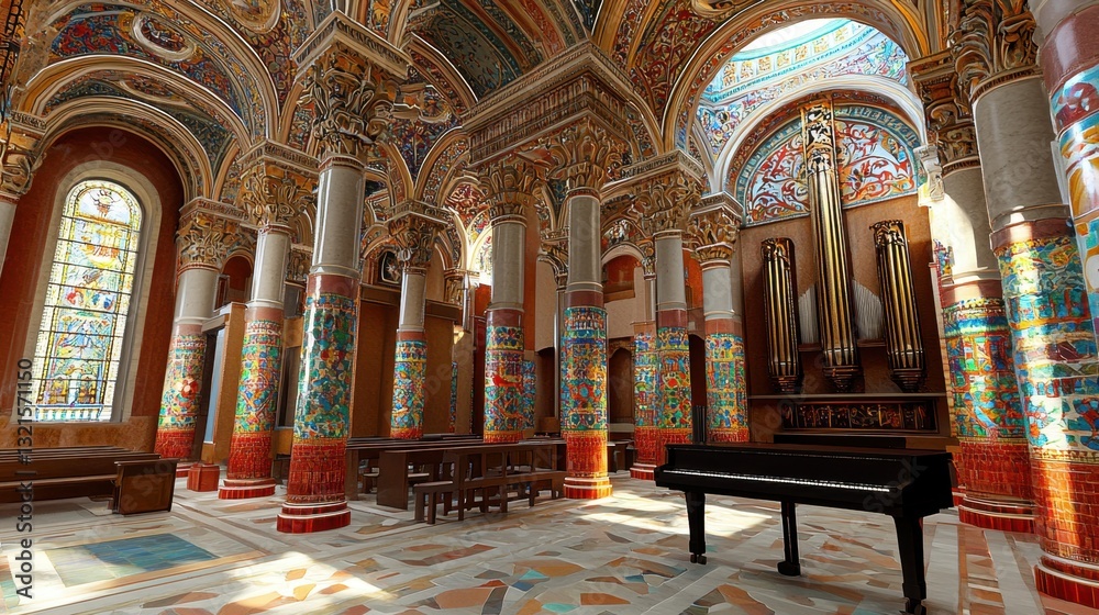 Obraz premium Cathedral, colonial, architecture