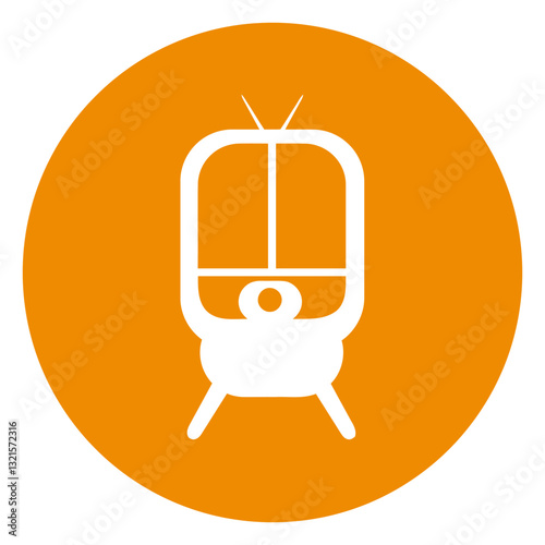 tramp circle icon.