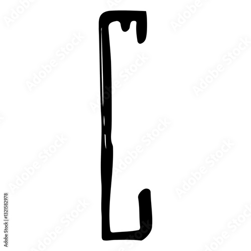  alphabet letter c vandal.