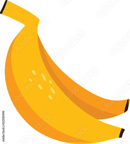illustration of banana tropic fruits