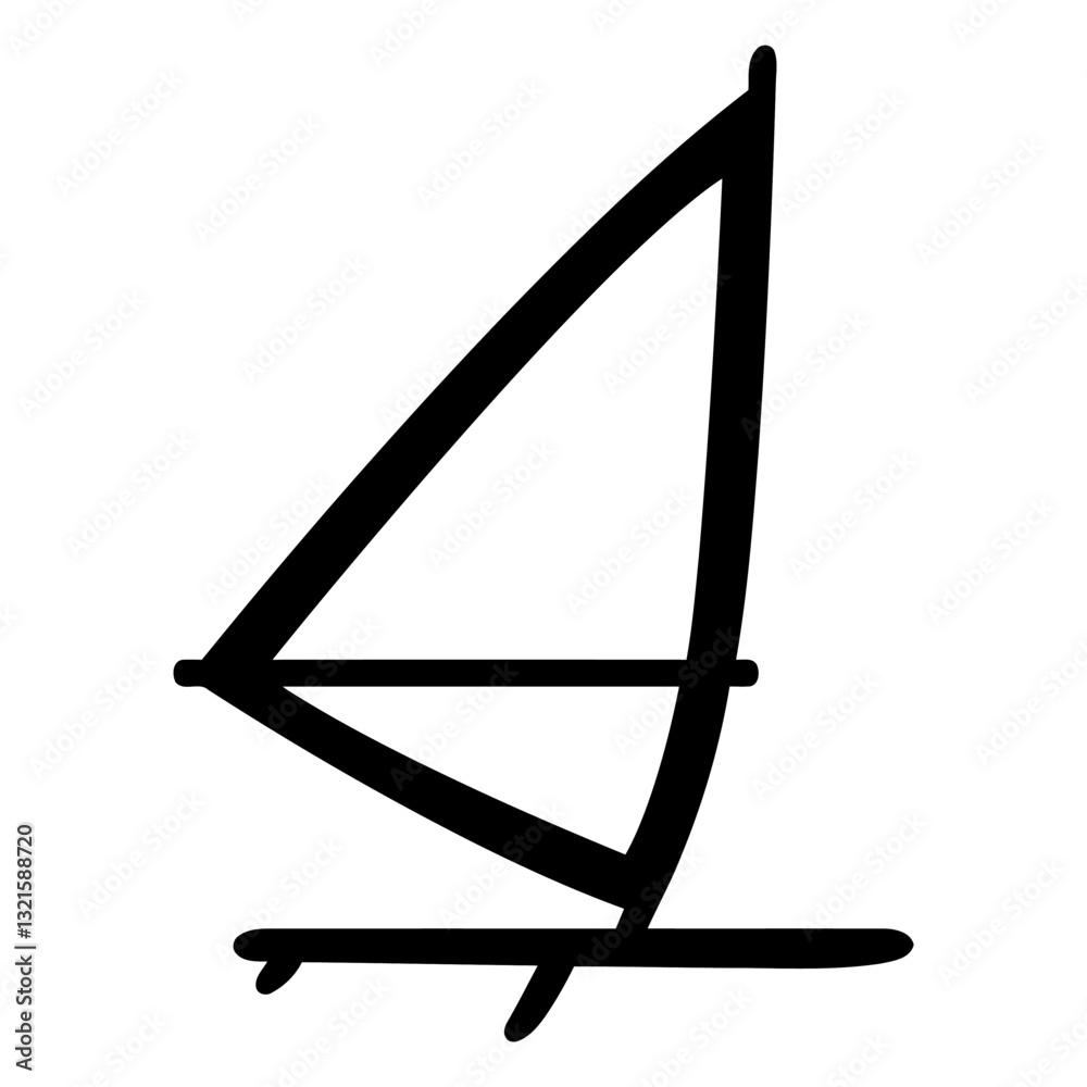 windsurfing board stroke element. windsurfing board stroke element.