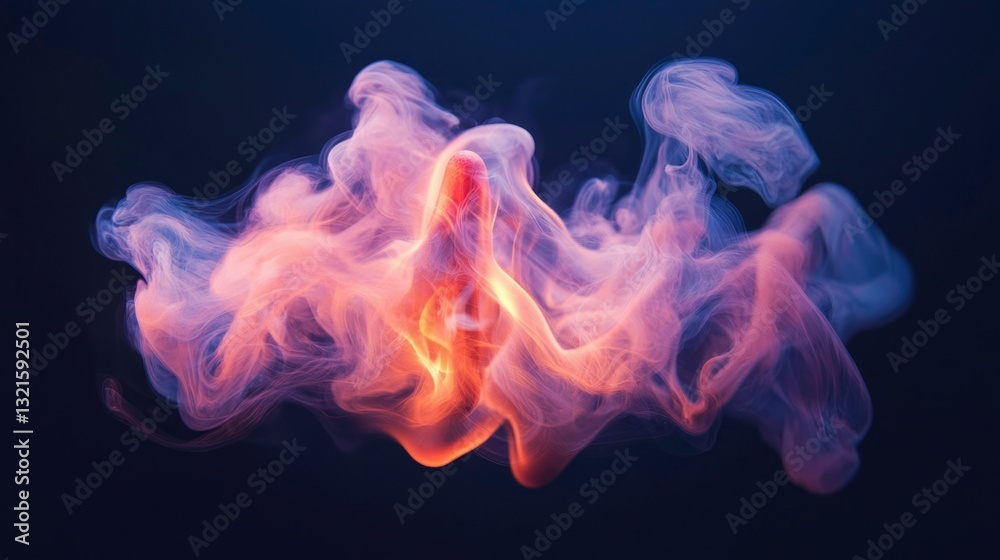 Obraz premium Abstract smoke swirling design