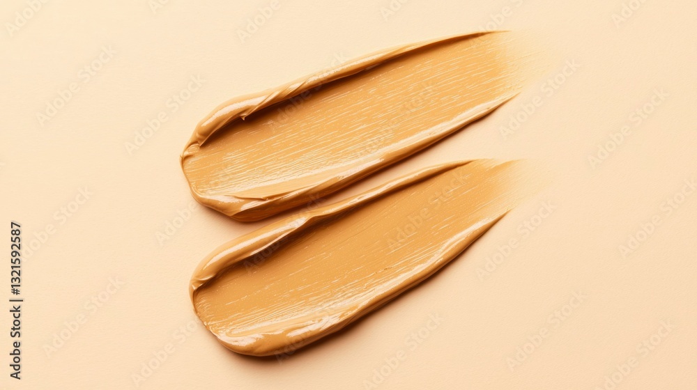 Light beige foundation smudge swatch Light beige foundation smudge swatch